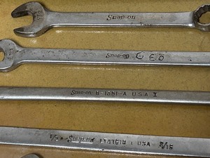 lot 61 image: Lot Of (8) Assorted Snap-On Wrenches
