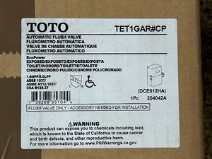 lot 44 image: Toto TET1GAR#CP Automatic Toilet Flush Valve