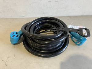 lot 108 image: CircleCord UL Listed 50 Amp 50 Feet RVEV Extension Cord and 50 Amp to 30 Amp RV Adapter Cord