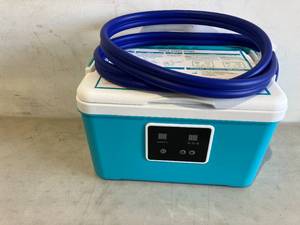 lot 112 image: PhysioNatural Cold Therapy Cooler Pump with Digital Timer System for Knee