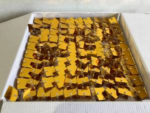 lot 134 image: House of Party 24-Pack Square Gold Shimmer Wall