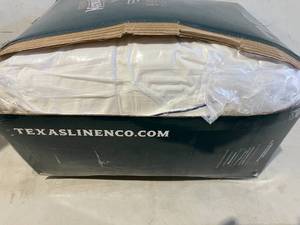 lot 101 image: Texas Linen Co. Cooling Pillow-Top King Size Mattress Topper