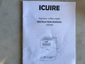 lot 150 image: ICUIRE Espresso Machine with Milk Frother
