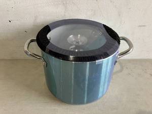 lot 179 image: Lovoin 7-Quart Aqua Nonstick Stock Pot