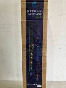 lot 185 image: Lightahead Extra Large 4 ft LED Fantasy Bubble Fish Tube Faux Aquarium with Remote Control