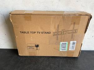 lot 210 image: MOUNT PRO Swivel Universal TV StandBase - Table top TV Stands for 37 to 70 Inch LCD LED TVs - 9 Levels Height Adjustable