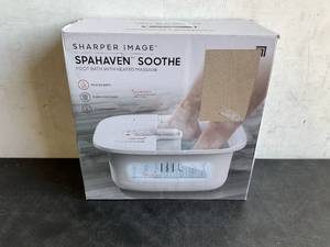 lot 224 image: Sharper Image Spahaven Soothe Heated Foot Bath