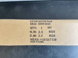 lot 227 image: Codinter Kayak Motor Mount - Trolling Motor Mount Kit for Sit-On-Top Fishing Kayak Scupper Holes