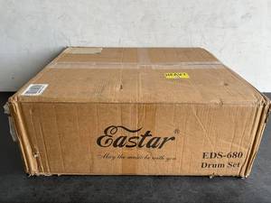 lot 256 image: Eastar 18 inch 2-Piece Blue Acoustic Drum Set