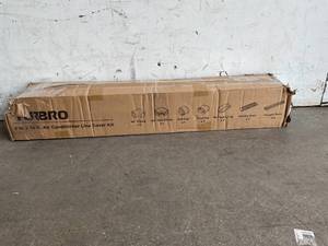 lot 271 image: Turbo 3 in. W x 14 ft. L Decorative PVC Line Cover Kit for Mini Split and Central Air Conditioners AC Heat Pumps Systems