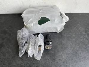 lot 281 image: Kelendle Dark Green Leather Small Foot Stool