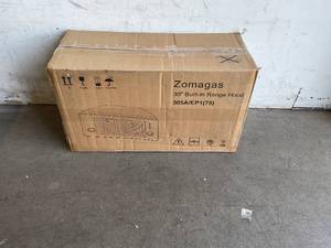 lot 301 image: Zomagas 30 inch Stainless Steel Insert Range Hood with Right Button Controls and Back LED Lights