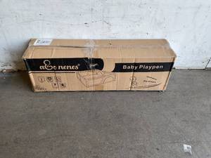 lot 304 image: amo nenes Extra Large Gray Baby Playpen with Balls