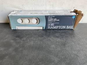 lot 313 image: Hampton Bay Midford 3-Light Brush Nickel LED Bathroom Vanity Light Bar