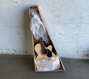 lot 19 image: Jasmine S34C NEX Cutaway Acoustic Guitar in Natural Satin