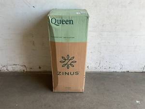 lot 34 image: ZINUS 8 Inch Green Tea Cooling Gel Memory Foam Queen Size Mattress-in-a-Box