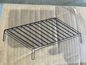 lot 56 image: Firpeesy 14 Inch Black Steel Twin Size Bed Frame