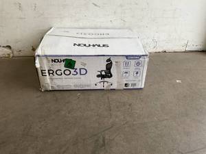 lot 43 image: Nouhaus Ergo3D Black Ergonomic Office Chair with 3D Adjustable Armrest, 3D Lumbar Support and Blade Wheels