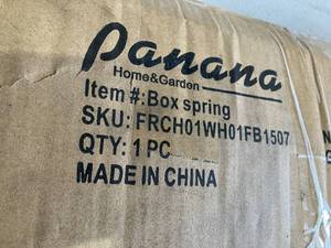 lot 81 image: Panana 7 Inch Heavy Duty Steel Queen Size Box Spring