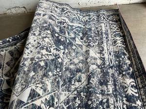 lot 89 image: Home Dynamix Nicole Miller Sofia 7 ft 9 in x 10 ft 2 in Navy Blue IndoorOutdoor Area Rug