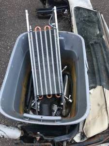 lot 6 image: Huge Parts lot Includes - MSD 6AL Digital PN 6425 tranny cooler Chevelle, GTO Convertible top Frame - Radiator Overflow, MSD Coil