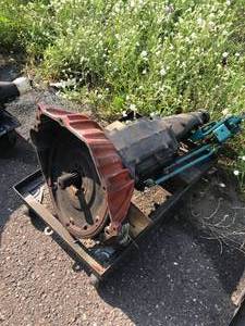 lot 23 image: Saginaw 4 Speed With Bellhousing Transmission - Works great