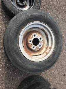 lot 68 image: 3 Total - 5 x 5.5 Rims with Tires