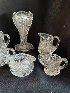 lot 42 image: Lot of Crystal and Cut Glass Serving Dishes