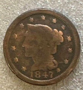 1847 One Cent Penny