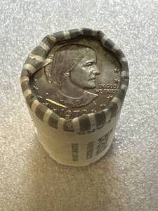 Full Roll (25) Unopened Susan B. Anthony Dollars