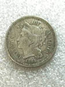 1865 Three Cent Nickel
