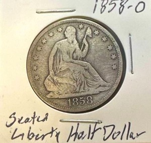 1858-O Seated Liberty Half Dollar