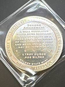 1oz .999 Silver 2nd Amendment Round