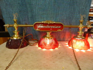 lot 4 image: Budweiser Pool Table Light
