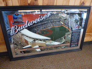 lot 12 image: Budweiser Minnesota Twins Inaugural Season 2010 Target Field Mirror Sign