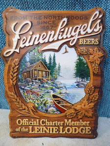 lot 19 image: Leinenkugels Beers Tin Sign
