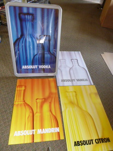 lot 24 image: Absolute Vodka Plastic Poster