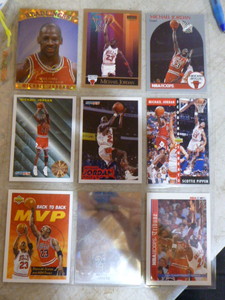 lot 52 image: 27 Different Michael Jordan Cards