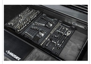 lot 27 image: New Husky Mechanics Tool Set in Connect Trays (270-Piece)