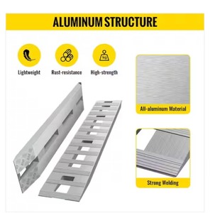 lot 99 image: Vevor Aluminum Trailer Ramps 94 in. x 15 in. 6000 lbs. Loading Car Ramps