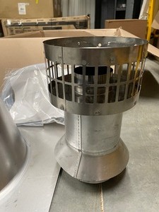 lot 105 image: 3 in. x 5 in. Vertical Concentric Termination Vent Kit Stainless Steel for Mid Efficiency Tankless Gas Water Heaters