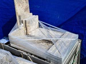 Lot of (42) Travertine Coping
