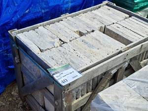 Lot of (41) Travertine Coping 2x24x12