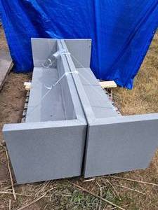 Lot of (2) Bluestone Natural Cleft Hearths 72x18x18-12