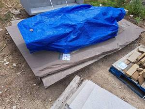 Lot of (2) Bluestone Natural Cleft Slabs 80x50x1.5