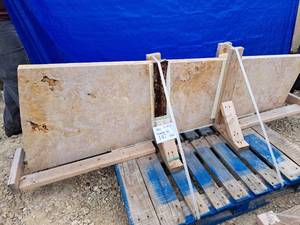 Lot of (1) Travertine Slab 78x28x2