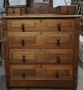lot 25 image: antique dresser
