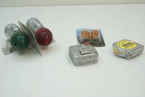 lot 43 image: Vintage boat lights wStanley tapes