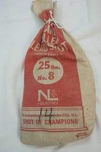 lot 61 image: 14 lbs. No. 8 lead shot