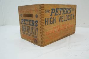 lot 71 image: Peters wooden shot shell box